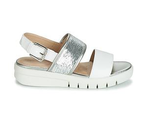 Sandales compensées femmes Geox WIMBLEY SAND Blanc 41