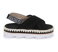 Sandales compensées femmes Mou MU.SW581001A-BLA Noir 38
