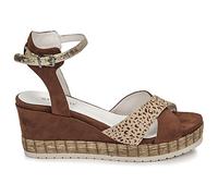 Sandales compensées femmes Regard DOUAI Marron 38