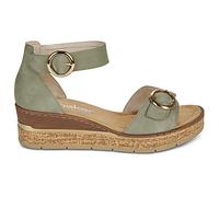 Sandales compensées femmes Rieker 63780-52 Vert 38