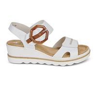 Sandales compensées femmes Rieker 67476-83 Blanc 39
