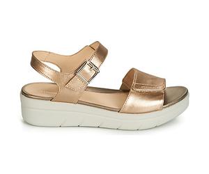 Sandales compensées femmes Stonefly AQUA III 2 LAMINATED Doré 40