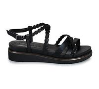 Tamaris Sandales compensées pour femme 1-28207-44 Noir Taille 37 EU, Noir, 37 EU