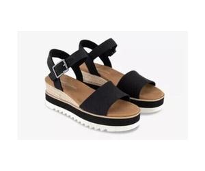 Sandales compensées femmes Toms DIANA Noir 37