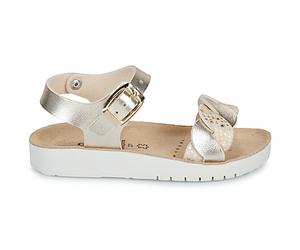 Sandales compensées filles Geox J SANDAL COSTAREI GI Doré 29