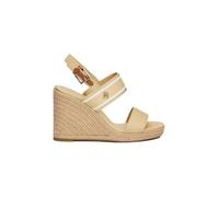 Tommy Hilfiger - Sandale compensée haute à brides - Femme - Chaussures - Beige - Taille: 40 EU