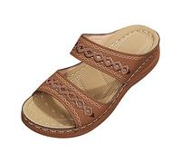 Sandales compensées pour femme avec découpe printemps - Tendance - Décontractée - Bout ouvert - Style occidental 2026 - Confortables - Mariage - Y2K - Été 2026 - Confortables - Sexy - Pour le travail