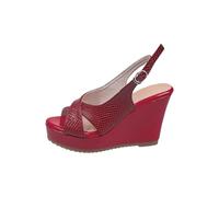 Sandales compensées pour femme - Bout ouvert - Talon haut - Décontractées et cool - Élégantes - Pieds larges - Pantoufles de vacances - Chaussures de plage - Sandales d'extérieur - Chaussons fermés