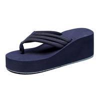 Sandales compensées pour femme - Hauteur croissante - Séchage rapide - Tendance - Sandales d'été décontractées et confortables - Semelle souple - Chaussures pour ennemis - Été - Plage - Douche