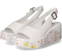 Sandales compensées pour femmes Högl Blanc Cuir lisse Taille : 41