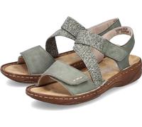 Sandales compensées pour femmes Rieker 31449-36, 31449-37, 31449-38, 31449-39, 31449-40, 31449-41, 31449-42, 31449-43 RIE-V2862 roseau/olive 43
