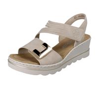 Sandales Compensées Rieker Pour Femmes, 5 CM, Bride Réglable Slingback 67410