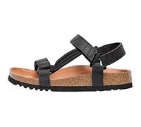 Sandales Compensées - SCHOLL - Heaven Ad - Cuir Noir - Talon Plat - Mixte 42 EU