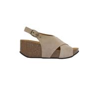 Sandales compensées Scholl Yvonne pour femme en cuir beige 38