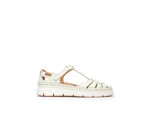 Sandales compensées semi-ouvertes femme Pikolinos Tenerife Blanc 40