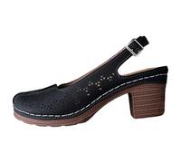 Sandales compensées Slingback ouvertes arrière ultra légères pour la plage | Bout fermé pour la protection, talon compensé pour plus de hauteur et de style. Parfait pour l'été et les activités de plein