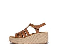 Fitflop – Sandales compensées femme Platforms Fisherman – Platino, Bronzage profond – 40 EU