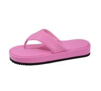 Sandales compensées tendance, mules d'été décontractées et confortables, tongs de plage à entre-doigts, semelle souple, chaussures d'intérieur et d'extérieur.#Z