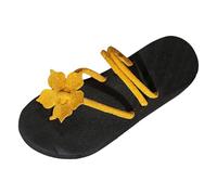 Sandales Confort Femme Chaussure Orthopédique Compensées Pantoufles Confortable Ete Chaussons Hauts Tong Femmes Sandal Talon Plates Pompom