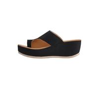 Sandales Confort Femme-Sandales à plateforme tendance, brides souples entre les orteils, pantoufles d'été pour la plage, chaussures décontractées et confortables