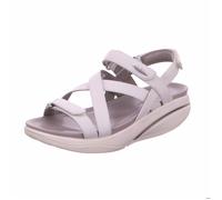 Sandales confortables MBT Kiburi W - Beige - Femme - Cuir - Boucle de serrage - Compensé 42