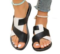 Sandales Confortables pour Femmes, correctrices d'oignons pour Gros Orteils, antidérapantes, soulageant Les oignons(Black,41 EU)