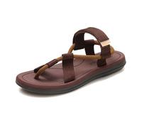 Sandales Correctrices D'oignons, Sandales Élégantes Et Respirantes Pour Homme Avec Brides Croisées Réglables, Chaussons Ouverts Antidérapants Durables Usage, Pour L'intérieur L'extérieur(Marrone,41 EU