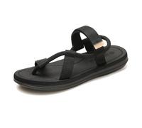 Sandales Correctrices D'oignons, Sandales Élégantes Et Respirantes pour Homme avec Brides Croisées Réglables, Chaussons Ouverts Antidérapants Durables Usage, pour L'intérieur L'extérieur(Black,43 EU)
