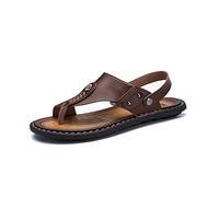 Sandales correctrices d'os pour gros orteils pour hommes, tongs à bout ouvert en cuir PU, chaussures de plage d'été confortables, pour correction orthopédique des os du gros orteil, voyage à la plage