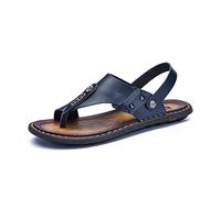 Sandales correctrices d'os pour Gros Orteils pour Hommes, Tongs à Bout Ouvert en Cuir PU, Chaussures de Plage d'été Confortables, pour Correction orthopédique des os du Gros Orteil, Voyage à la Plage
