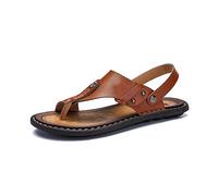 Sandales correctrices d'os pour gros orteils pour hommes, tongs à bout ouvert en cuir PU, chaussures de plage d'été confortables, pour correction orthopédique des os du gros orteil, voyage à la plage