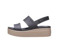 Crocs Sandales Brooklyn Low Wedge Femme Noir/Beige Taille 37