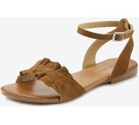 Sandales cuir de qualité - LASCANA - coloris chamois COLORIS CHAMOIS 35