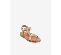 Sandales cuir enfant à scratchs Blister PAR M. BELARBI beige doré 28