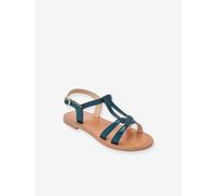 Sandales cuir enfant Backle PAR M. BELARBI turquoise 29