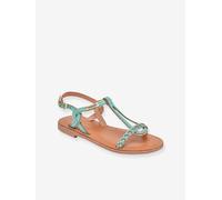 Sandales cuir enfant Bappy PAR M. BELARBI turquoise 28