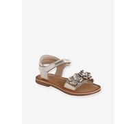 Sandales cuir enfant cérémonie collection maternelle or 27