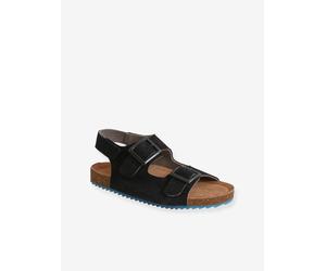Sandales cuir enfant ouverture totale marine 25