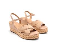 Sandales Cuir ET COMPENSÉES en Raphia GILSUM