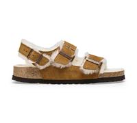 Sandales cuir femme Birkenstock Milano Shearling Marron 37