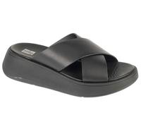 Fitflop Sandales compensées F-Mode cuir pour femme Tout noir 36 EU