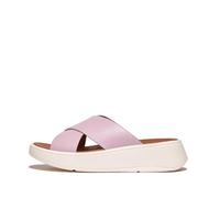 Fitflop Sandales compensées F-Mode cuir pour femme Tout noir 36 EU