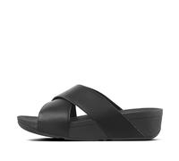 Sandales cuir femme FitFlop Lulu Cross Slide Noir 37