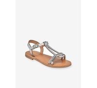 Sandales cuir fille Badou PAR M. BELARBI argent 29