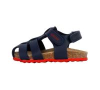 Geox Sandales B Sandal Chalki Boy B Cuir à scratch Enfant 21 Bleu