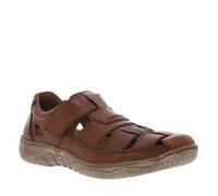 Sandales cuir - Homme - Marron - Ouvertes sur les côtés 44