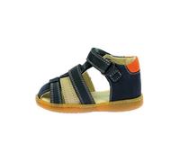 Sandales Cuir Kickers Kick Pod - Marine-Beige-Orange 20
