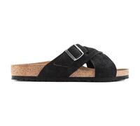 Sandales cuir nubuck Birkenstock Lugano Noir 41 Ãtroit
