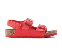 Sandales cuir nubuck jeune garçon Birkenstock Milano Birko-Flor Rouge 31