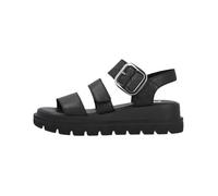 Sandales Cuir Rieker Lugano - Femme - Compensé - Adulte - Bride - Noir 38